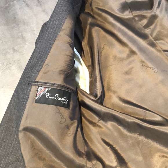 44R Pierre Cardin Grey Virgin Lambs Wool Suit - Picture 3 of 7